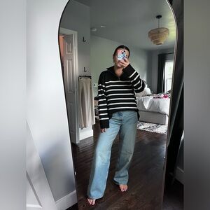 Zara timeless half zip sweater